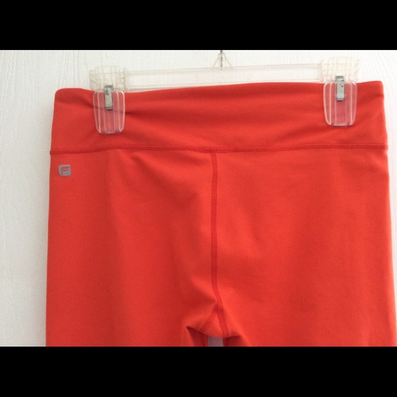 Fabletics Cropped Leggings M Bright Orange - Picture 3 of 7